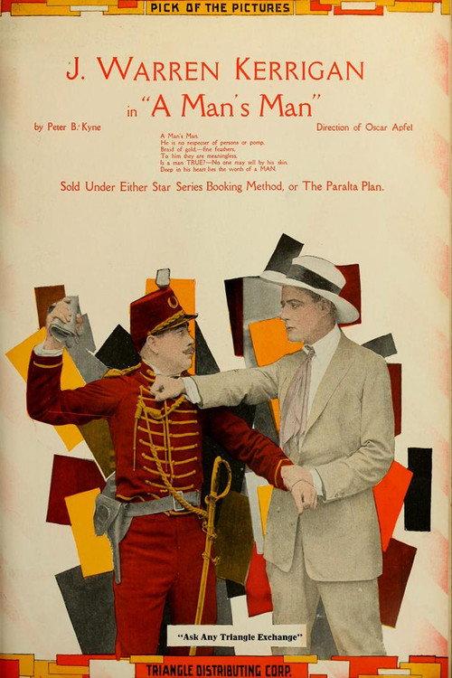 A Man's Man 1917 official movie poster