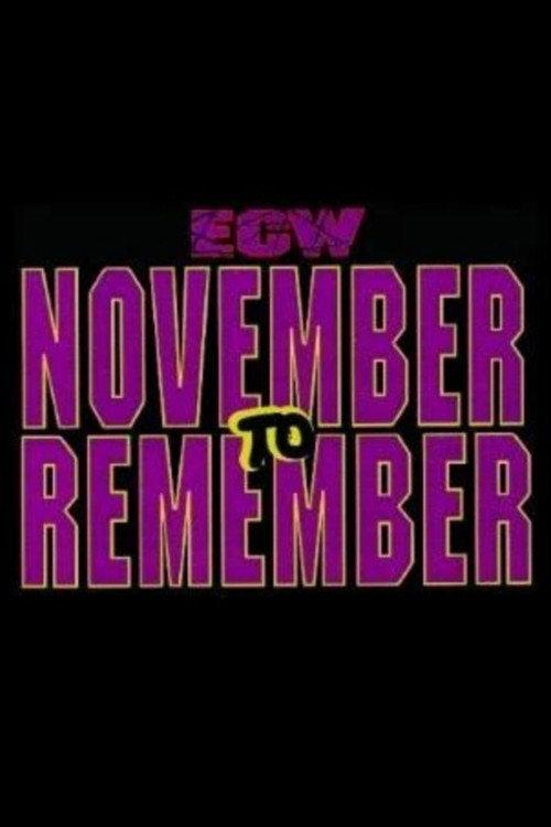 ECW November to Remember 1993 1993 official movie poster