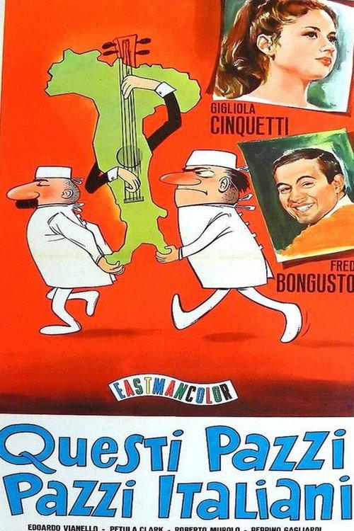 Questi pazzi, pazzi italiani 1965 official movie poster