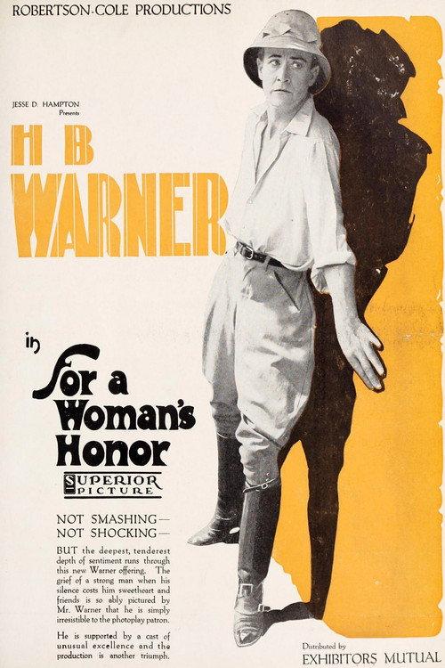 For a Woman's Honor 1919 official movie poster