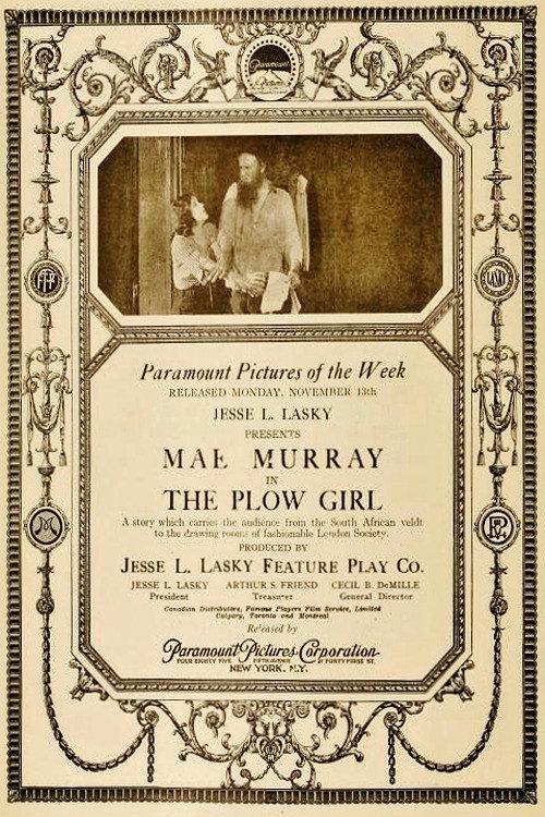 The Plow Girl 1916 official movie poster