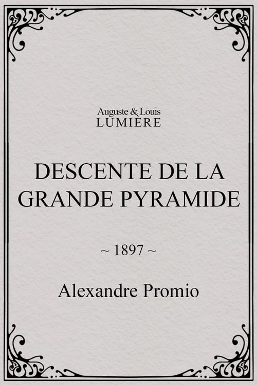 Descent of the Great Pyramid 1897 official movie poster