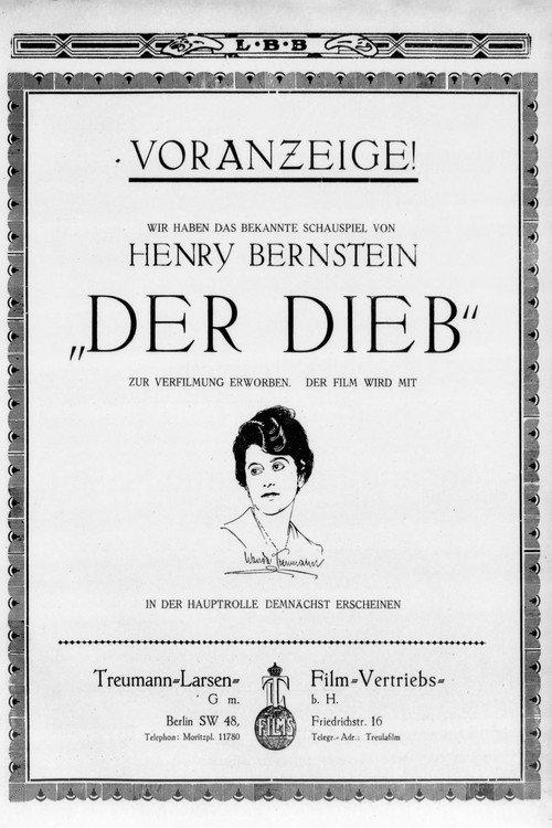Der Dieb 1918 official movie poster