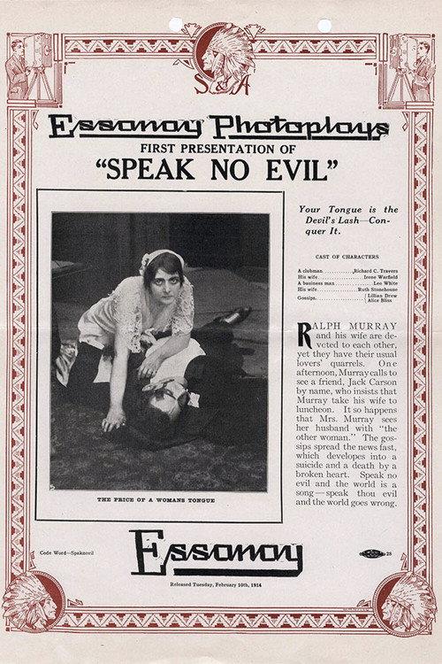 Speak No Evil 1914 official movie poster