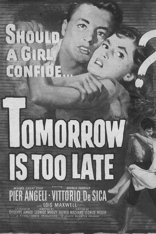 Tomorrow Is Too Late 1950 official movie poster