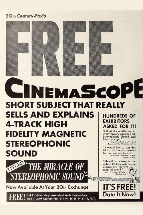 The Miracle of Stereophonic Sound 1954 official movie poster