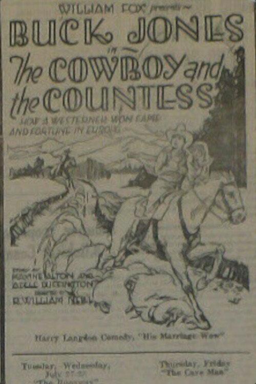 The Cowboy and the Countess 1926 official movie poster