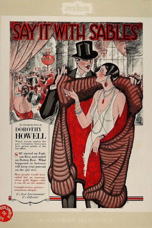 Say It with Sables 1928 official movie poster