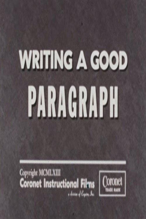 Writing a Good Paragraph 1963 official movie poster