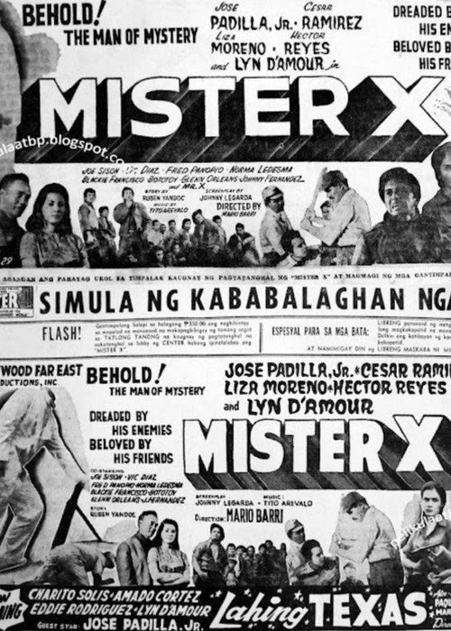 Mister X 1961 official movie poster