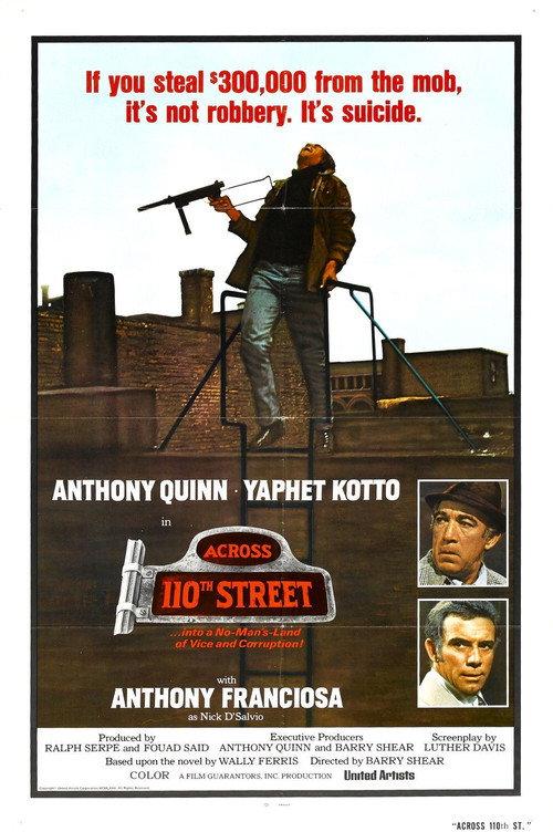 Across 110th Street 1972 official movie poster