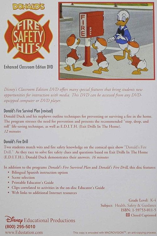 Donald's Fire Drill 1991 official movie poster