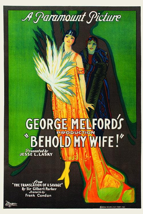 Behold My Wife 1920 official movie poster