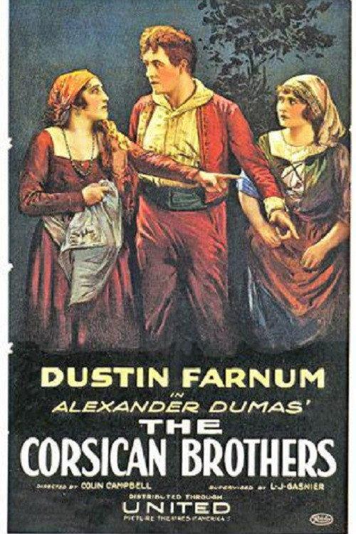 The Corsican Brothers 1920 official movie poster