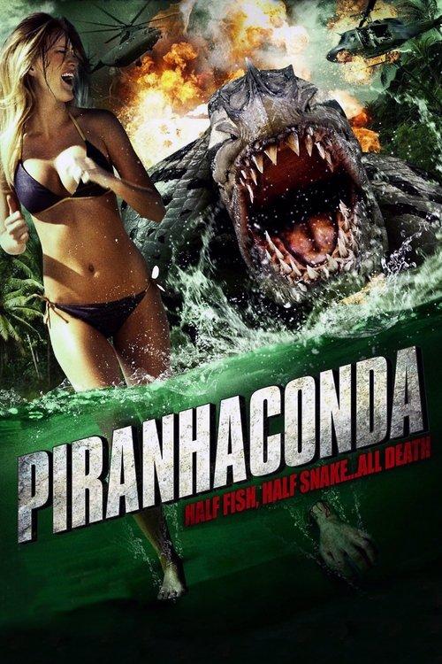 Piranhaconda 2012 official movie poster