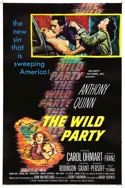 The Wild Party 1956 official movie poster