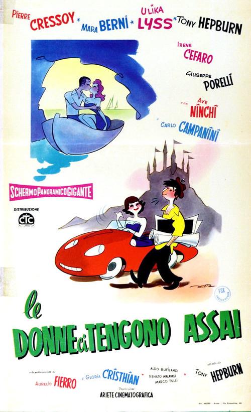 Le donne ci tengono assai 1959 official movie poster