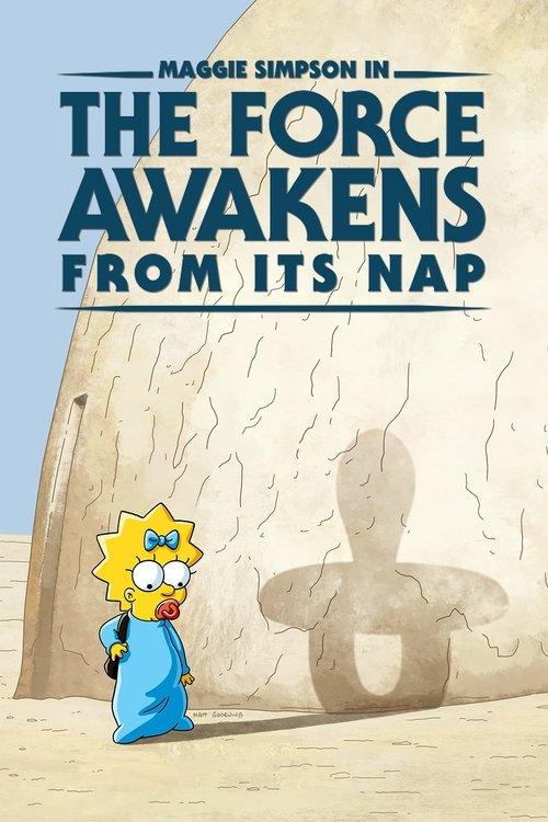 Maggie Simpson in "The Force Awakens from Its Nap" 2021 official movie poster