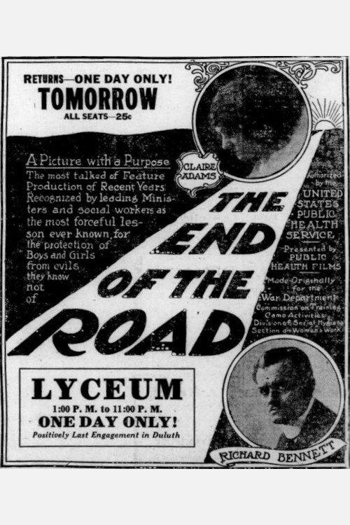 The End of the Road 1919 official movie poster
