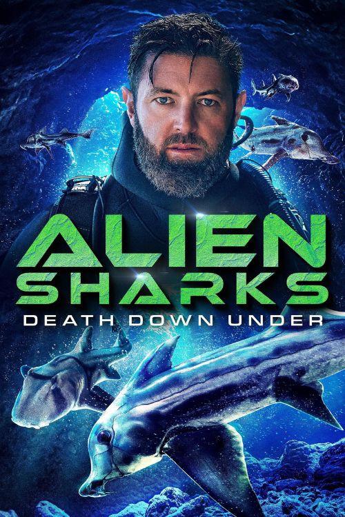 Alien Sharks: Death Down Under 2025 official movie poster