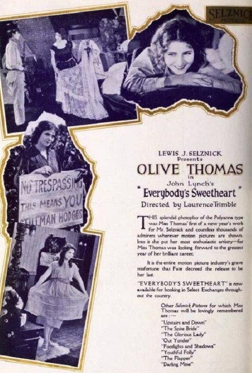 Everybody's Sweetheart 1920 official movie poster