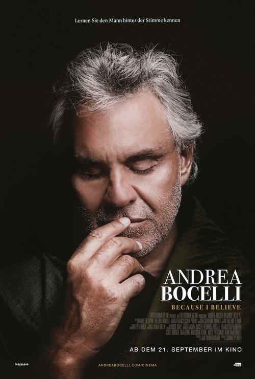 Andrea Bocelli: Because I Believe 2025 official movie poster