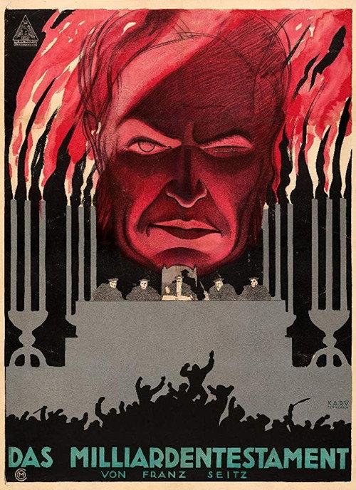 Das Milliardentestament 1920 official movie poster