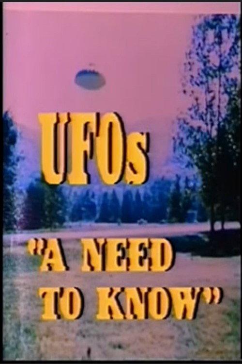 UFOs... A Need to Know 1991 official movie poster