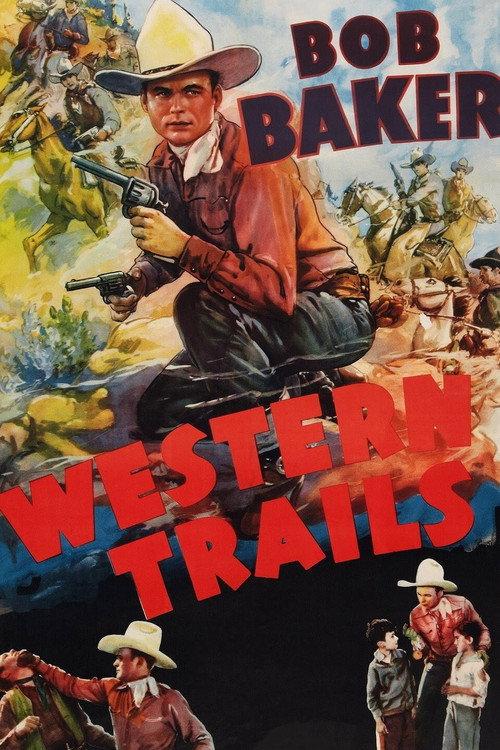 Western Trails 1938 official movie poster