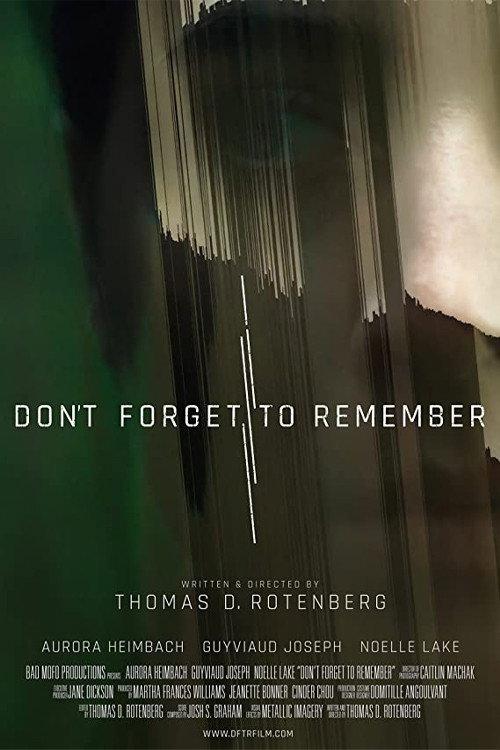Don't Forget to Remember 2020 official movie poster