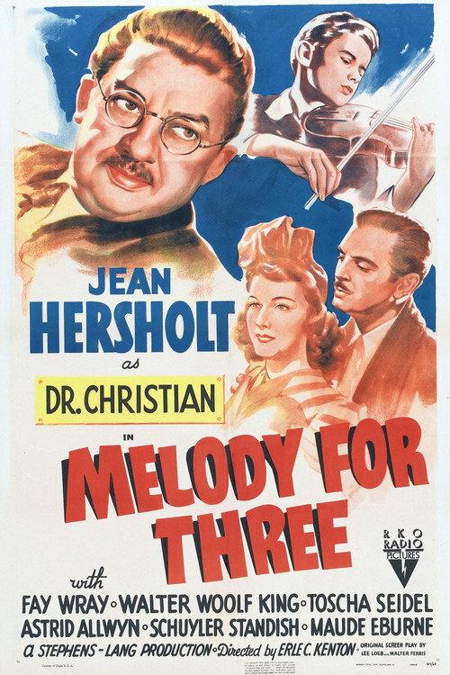 Melody for Three 1941 official movie poster
