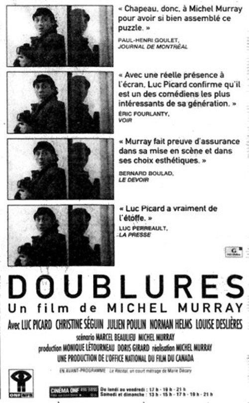 Doublures 1993 official movie poster
