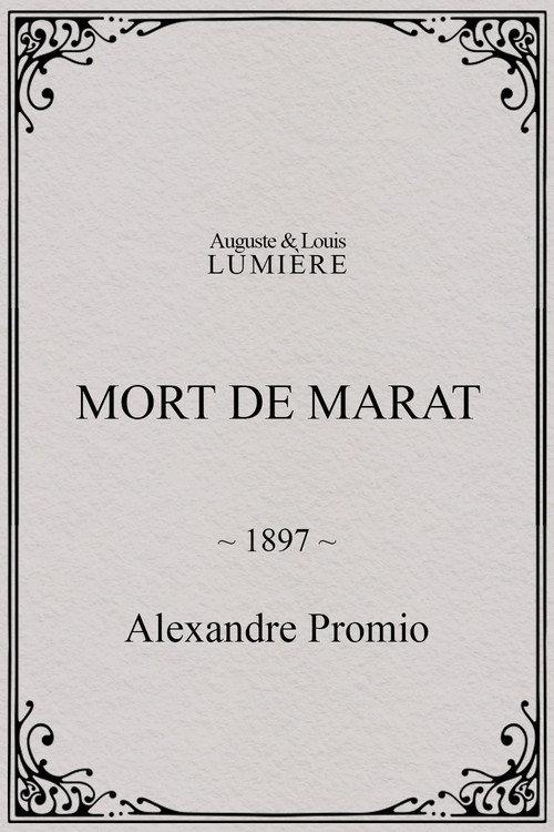 Death of Marat 1897 official movie poster