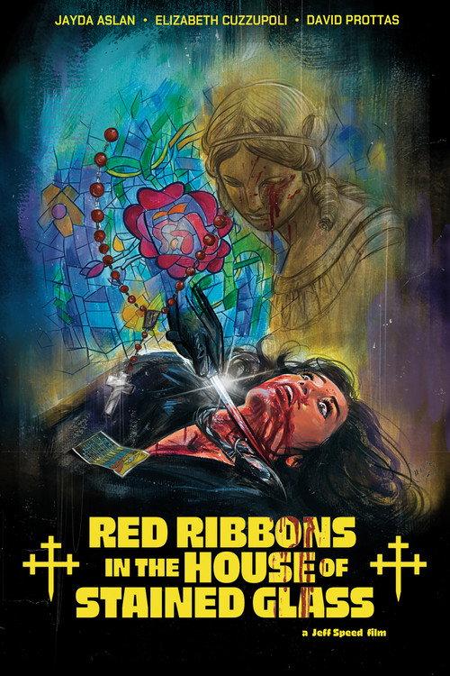 Red Ribbons in the House of Stained Glass 2025 official movie poster