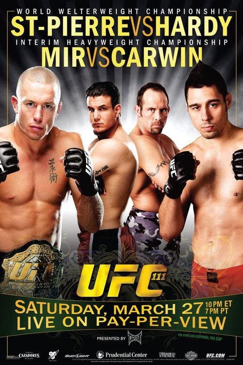 UFC 111: St-Pierre vs. Hardy 2010 official movie poster