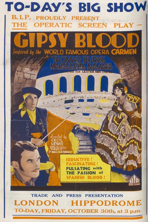 Gipsy Blood 1931 official movie poster