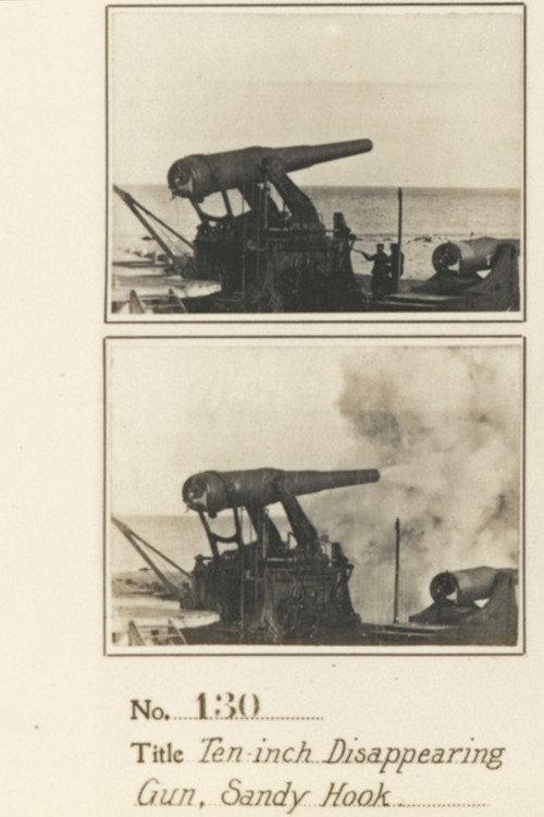 Ten Inch Disappearing Carriage Gun Loading and Firing, Sandy Hook 1897 official movie poster