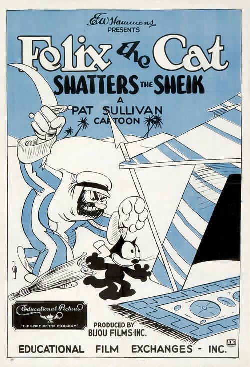 Felix the Cat Shatters the Sheik 1926 official movie poster