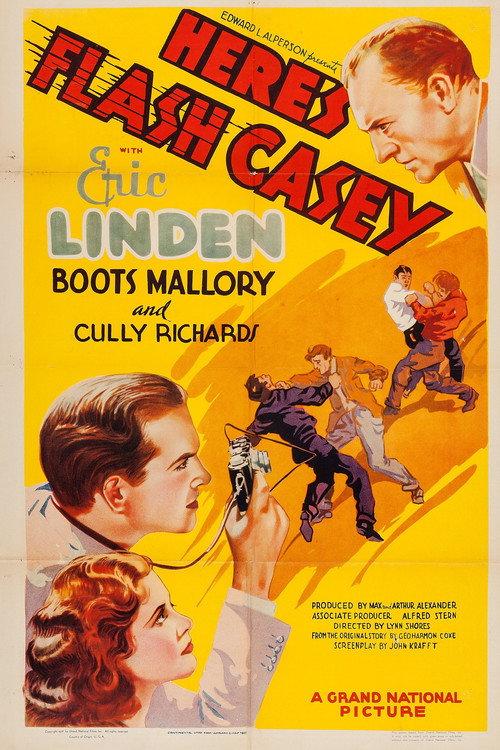 Here's Flash Casey 1938 official movie poster