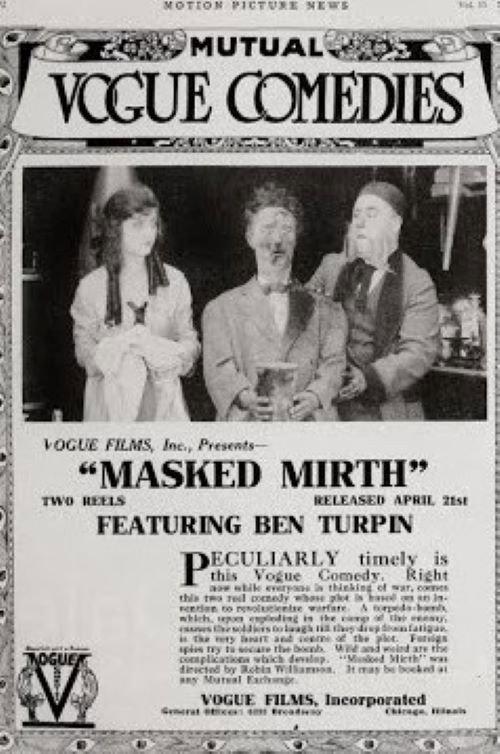 Masked Mirth 1917 official movie poster