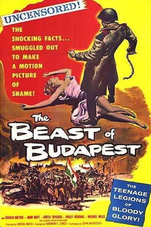 The Beast of Budapest 1958 official movie poster