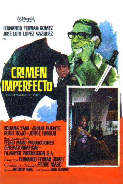 Crimen imperfecto 1970 official movie poster