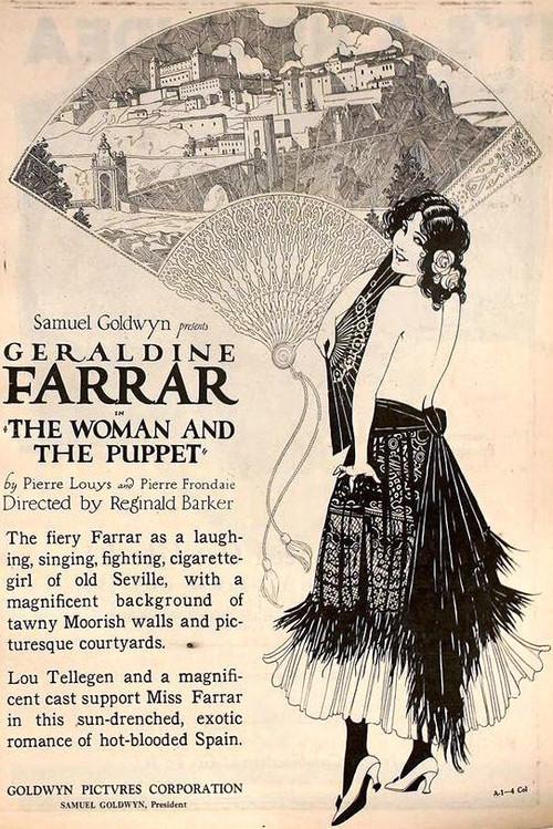 The Woman and the Puppet 1920 official movie poster