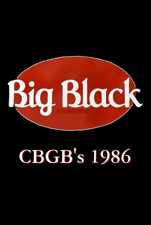 Big Black: Live at CBGB's 1986 official movie poster