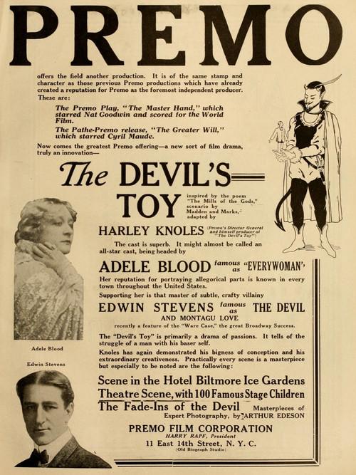 The Devil's Toy 1916 official movie poster