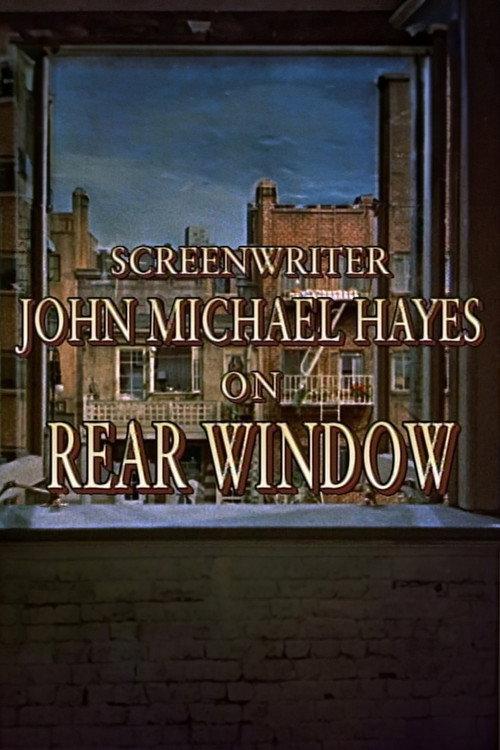 Screenwriter John Michael Hayes on 'Rear Window' 2001 official movie poster