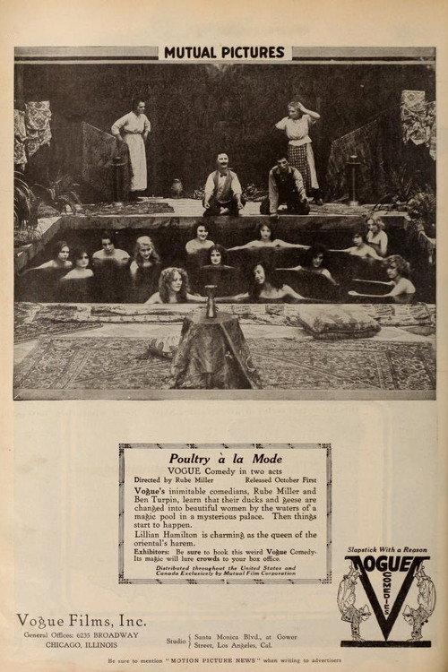 Poultry à la Mode 1916 official movie poster