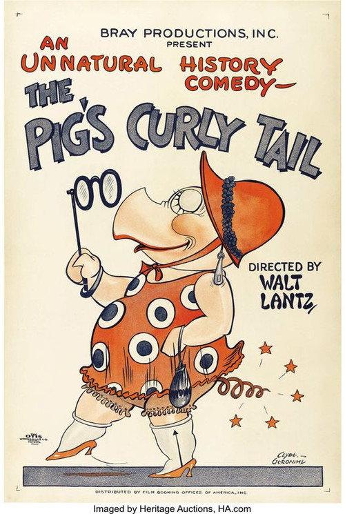 The Pig's Curly Tail 1926 official movie poster