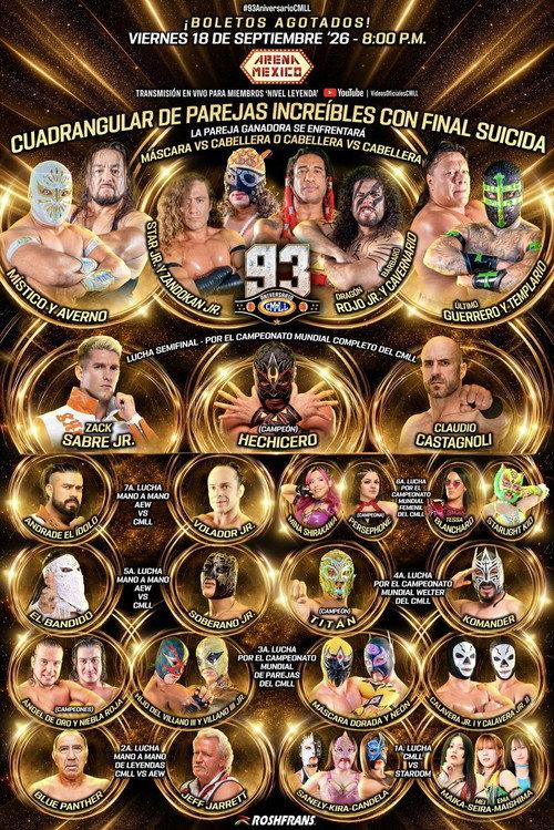 CMLL: 93 Aniversario 2026 official movie poster