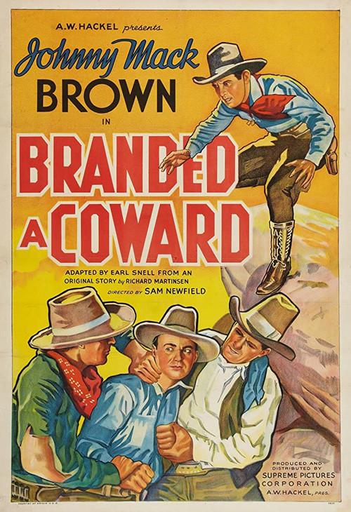 Branded a Coward 1935 official movie poster